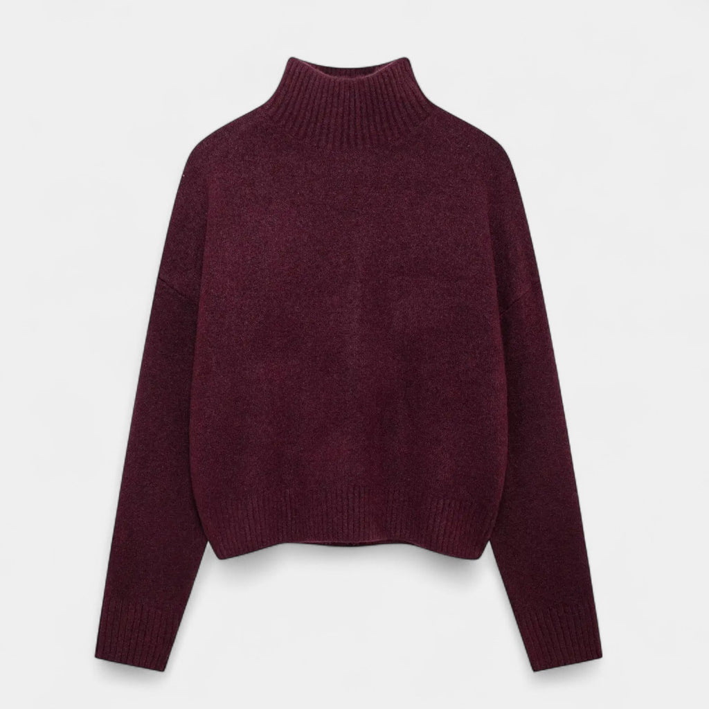 Delilah | Women’s Turtleneck Long-Sleeve Sweater with Relaxed Fit