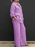 Mabel | Women’s Two-Piece Shirt Trousers Set Relaxed Fit