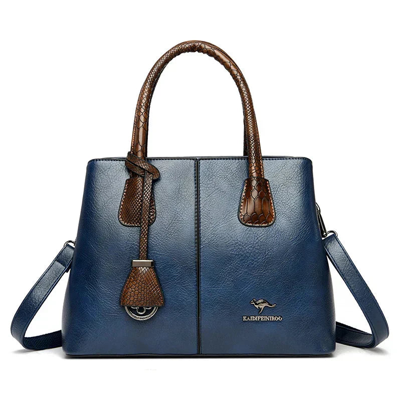 Marlin | Women’s Structured Leather Bag with Detachable Strap