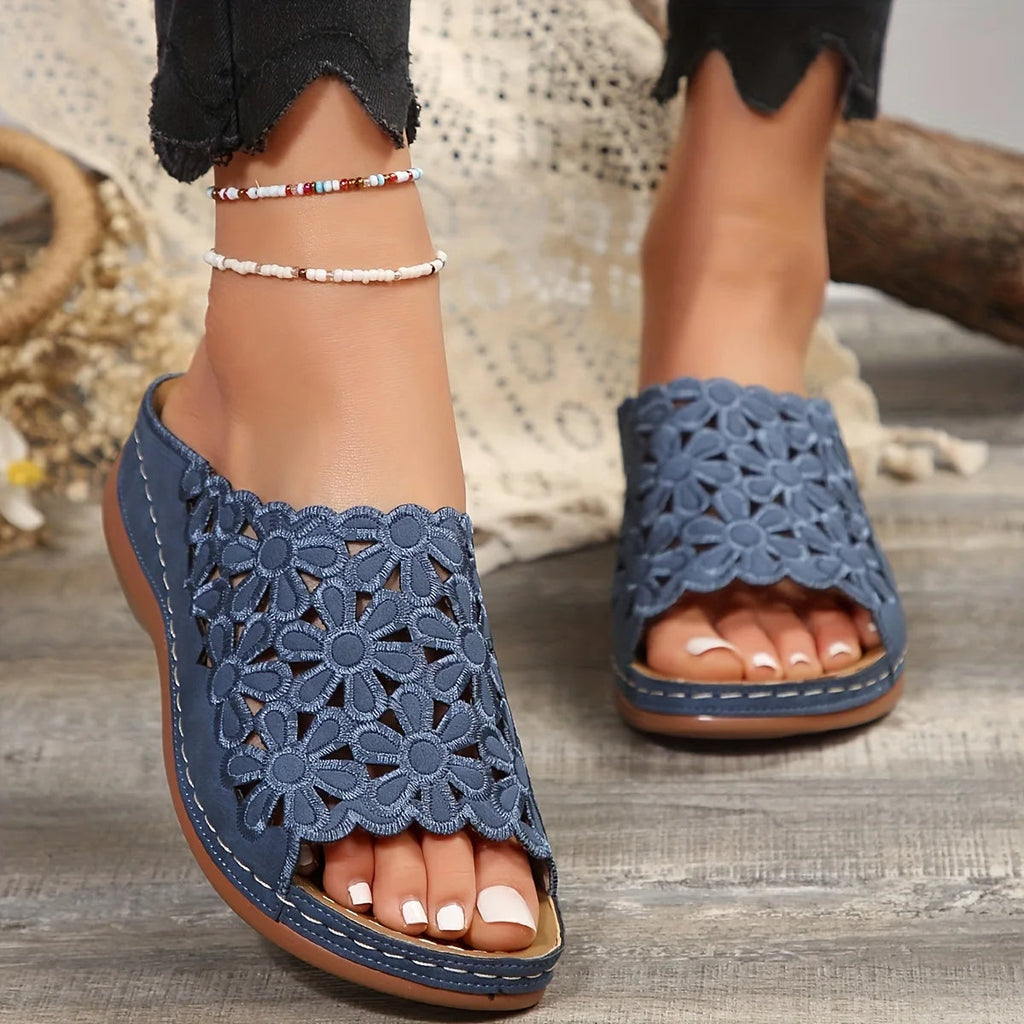 Ella | Women’s Floral Sandals with Cushioned Insole