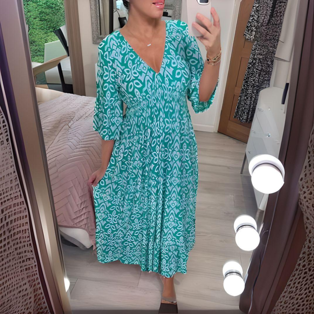 Isabella | Women’s Boho Printed Dress with Relaxed Fit