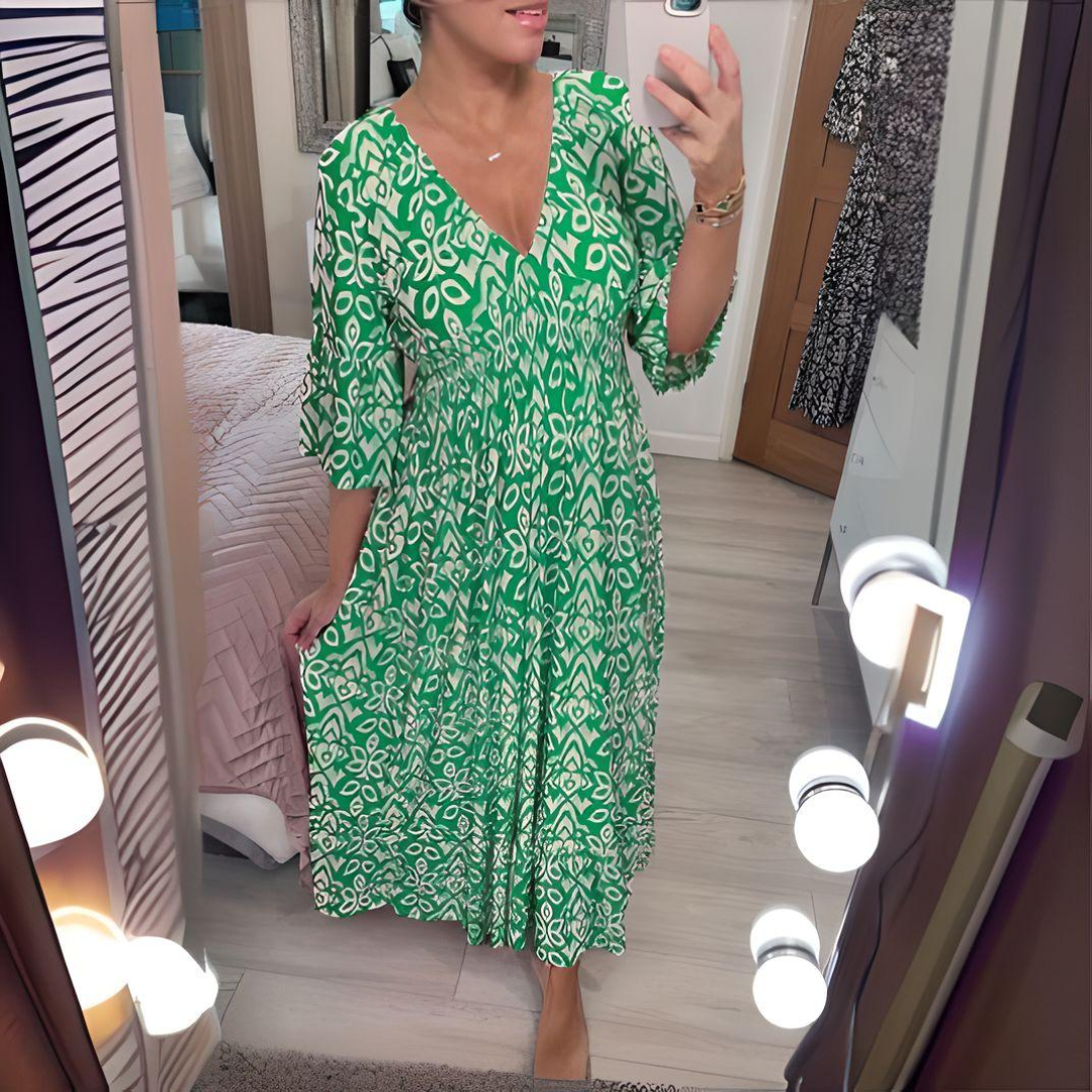 Isabella | Women’s Boho Printed Dress with Relaxed Fit