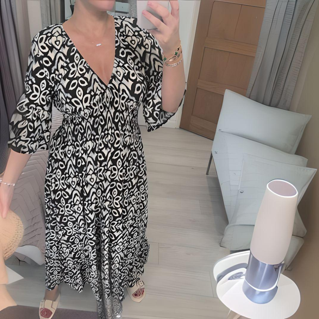 Isabella | Women’s Boho Printed Dress with Relaxed Fit
