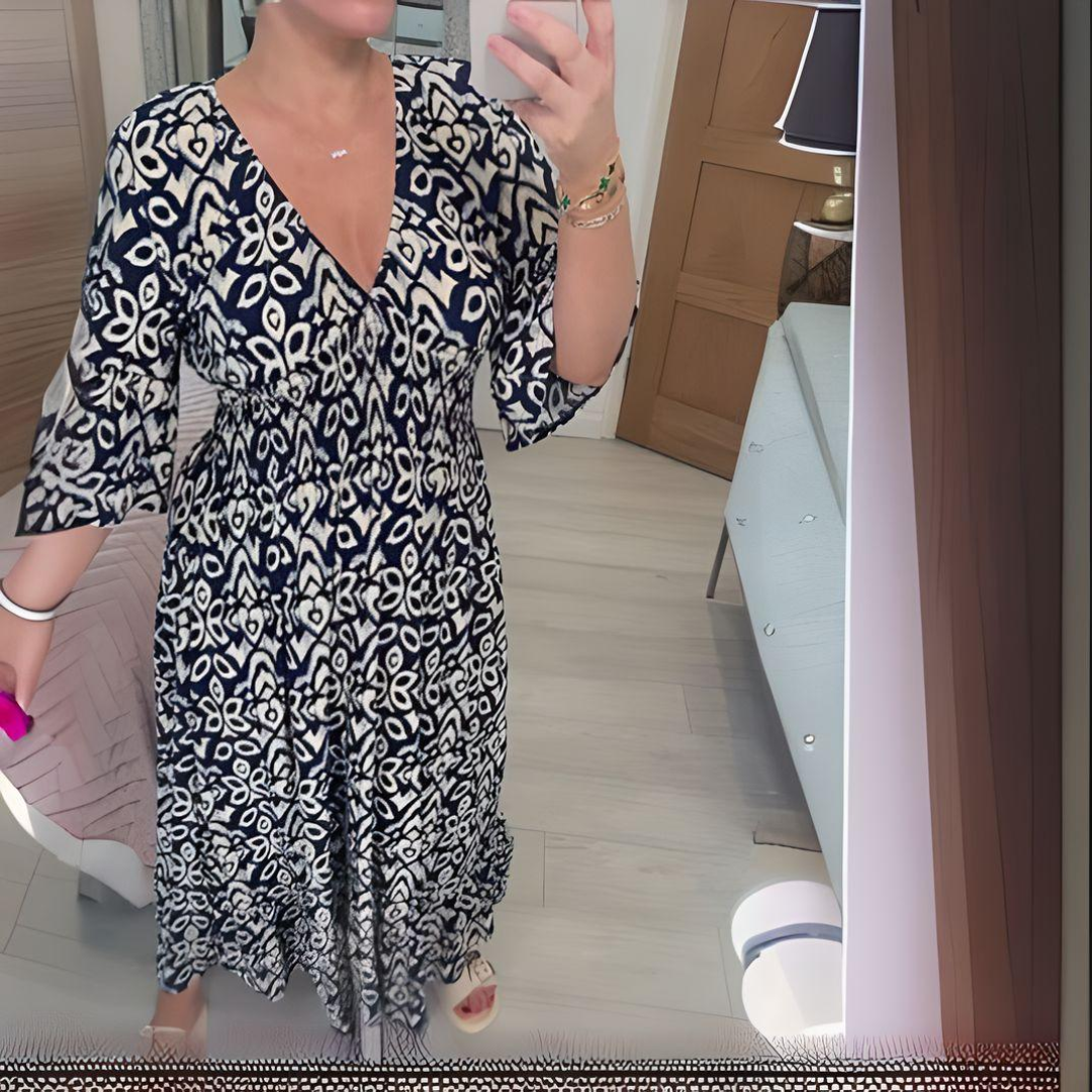 Isabella | Women’s Boho Printed Dress with Relaxed Fit