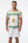 Dylan Foley | Tropical Print Shirt And Shorts Set For Men