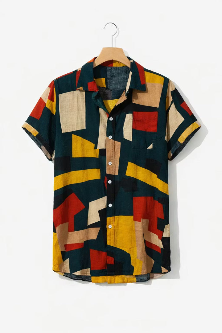 Declan Hughes | Geometric Print Resort Shirt For Men
