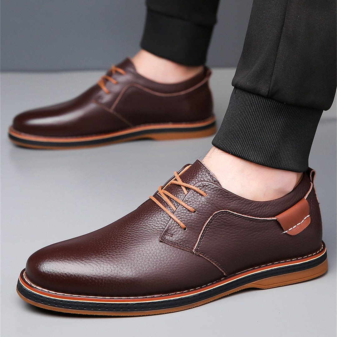 Fraser Kingston | Leather Lace-Up Oxford Shoes For Men