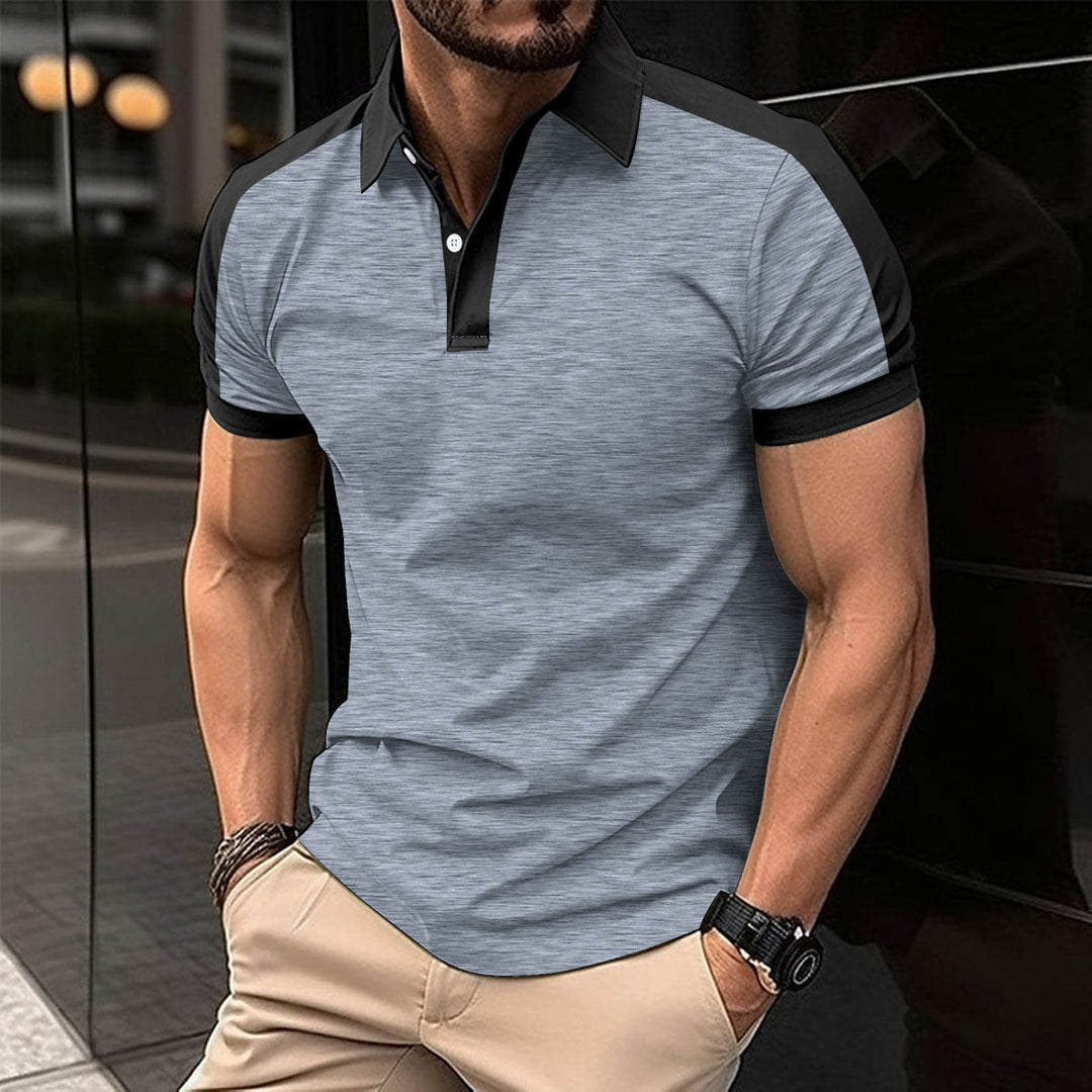 Lincoln Sherwood | Colorblock Short Sleeve Polo Shirt For Men