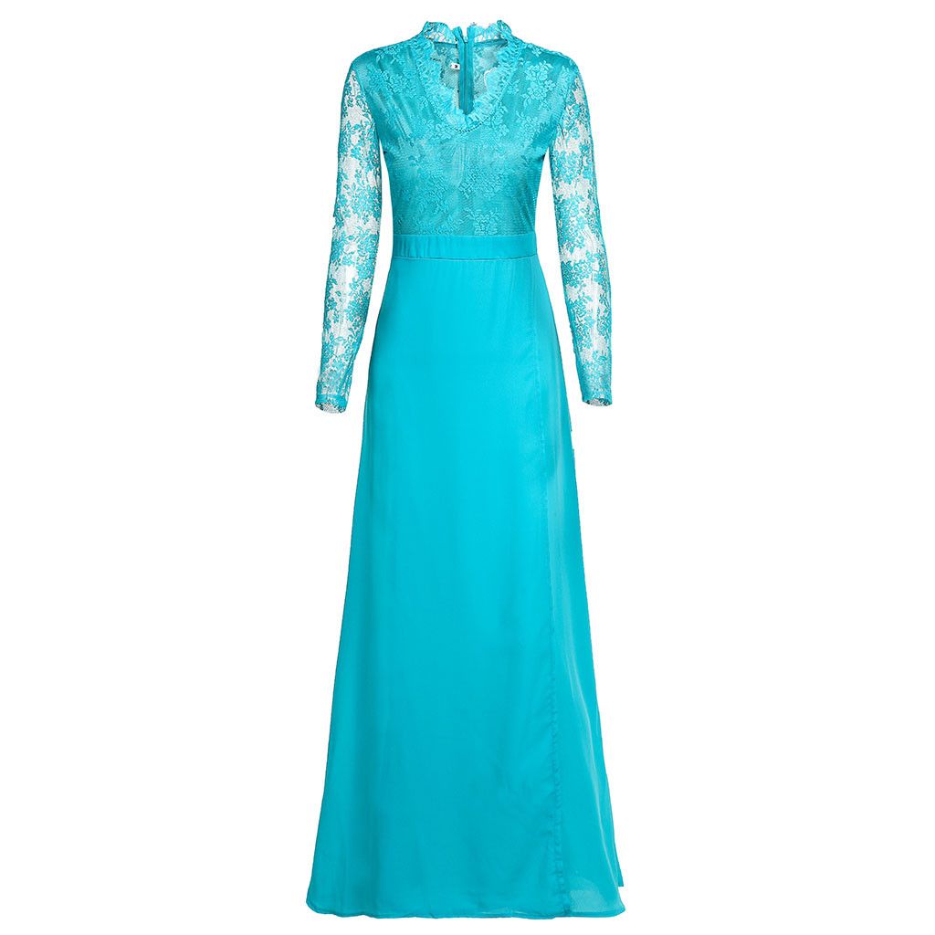 Amelia Clarke | Elegant Lace Maxi Dress For Women
