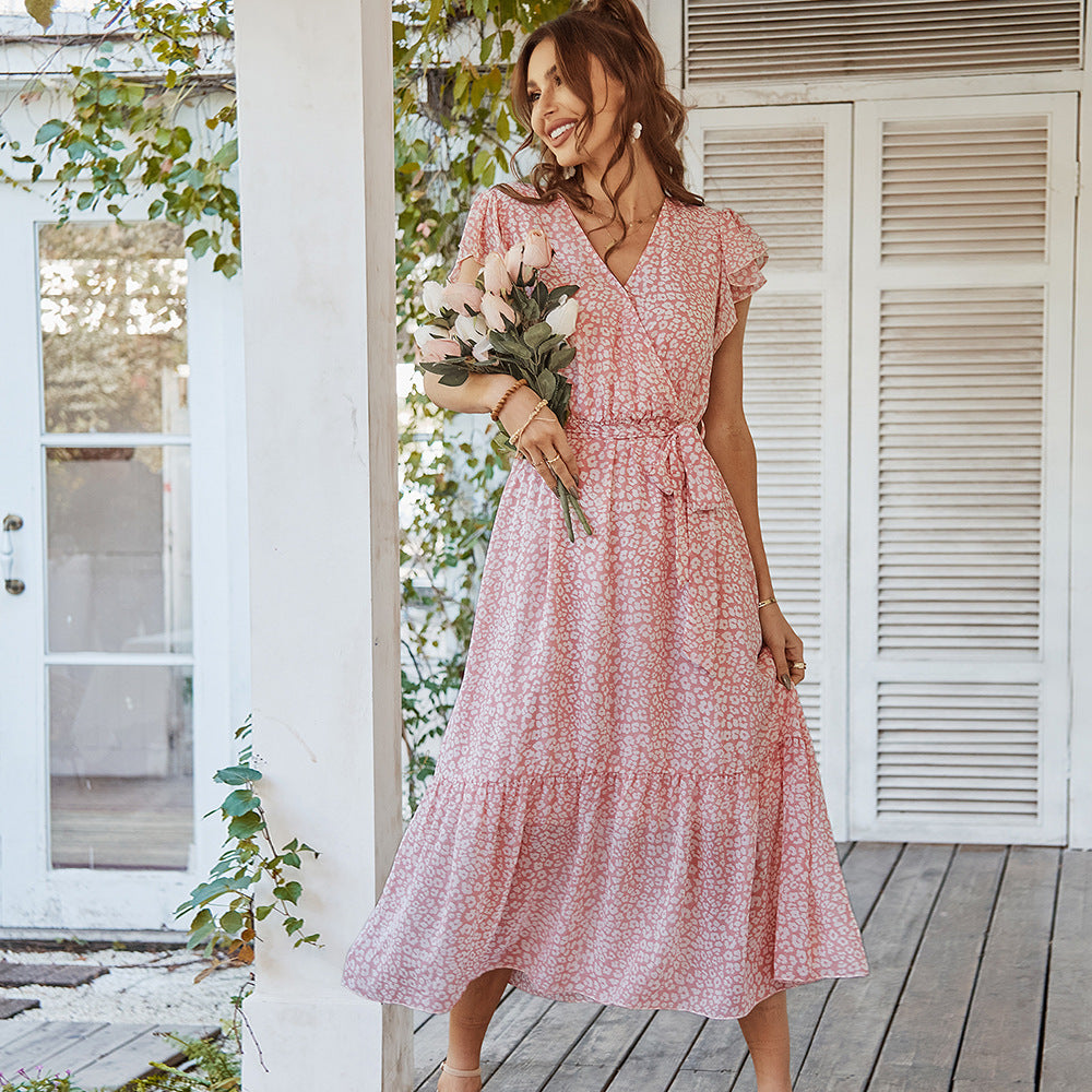 Charlotte Mitchell | Floral Wrap Summer Dress For Women