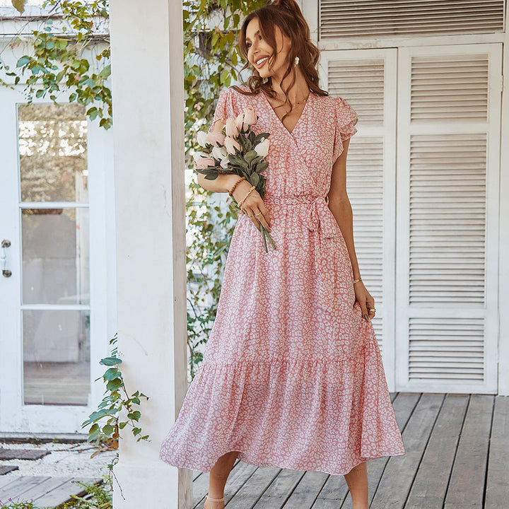 Charlotte Mitchell | Floral Wrap Summer Dress For Women