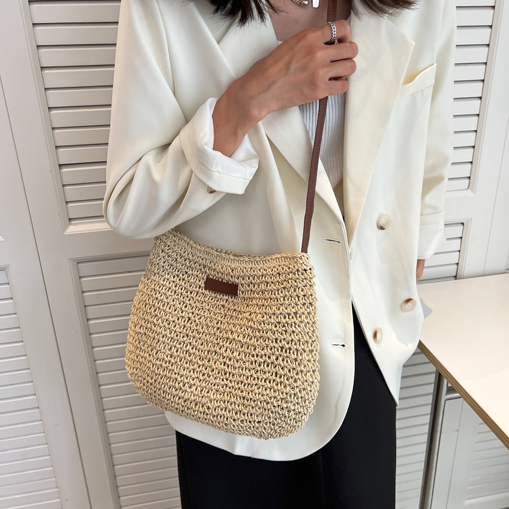 Zoey | Women’s Woven Shoulder Bag with Long Strap