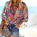 Mila | Women’s Oversized Blouse with Paisley Print