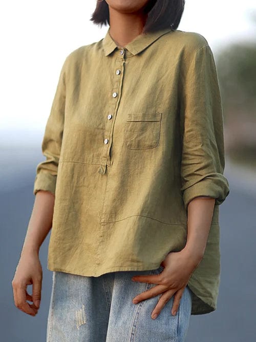 Tove | Women’s Timeless Blouse with Flattering Draped Fit