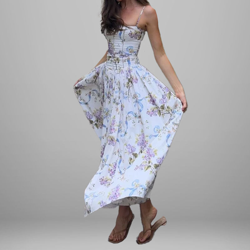 Phoebe Hughes | Floral Print Maxi Dress For Women