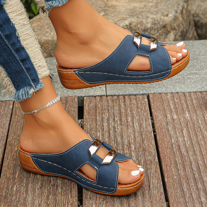 Capri™ | Buckle Slide Sandals