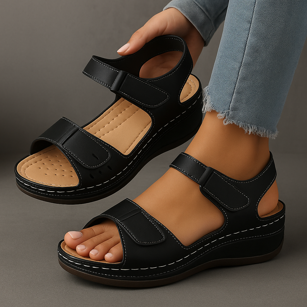 Alana | Women’s Wedge Sandals with Adjustable Straps