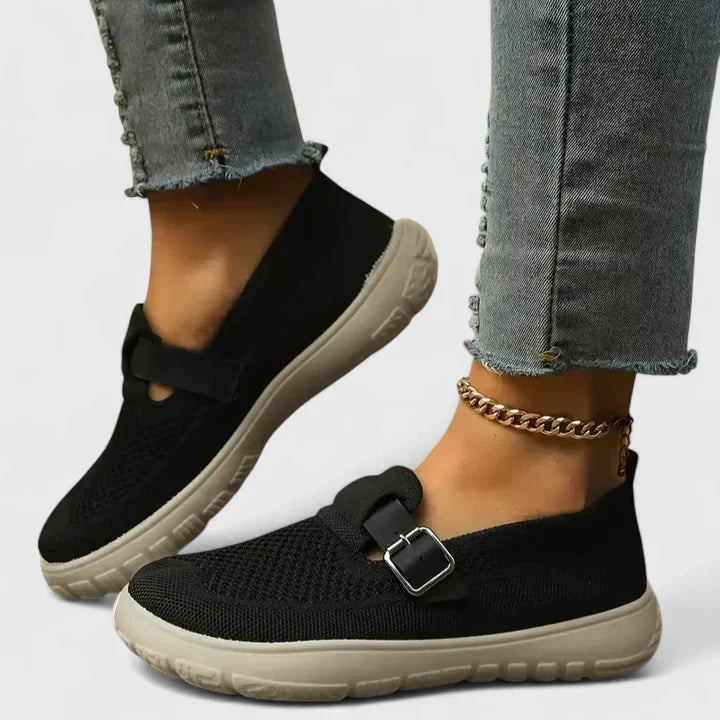 Scout | Women’s Knit Slip-On Loafers with Buckle