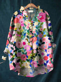 Phoebe | Women’s Floral Print Blouse with Relaxed Fit