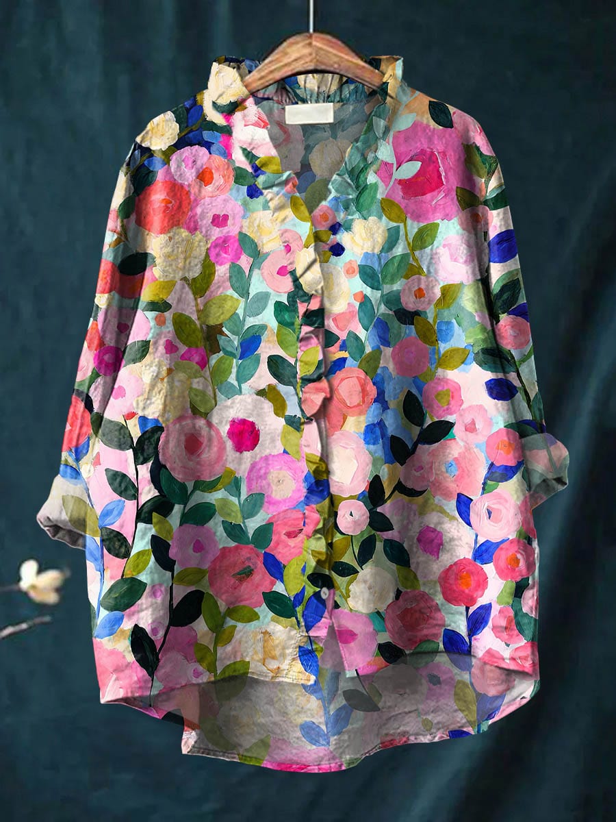 Phoebe | Women’s Floral Print Blouse with Relaxed Fit