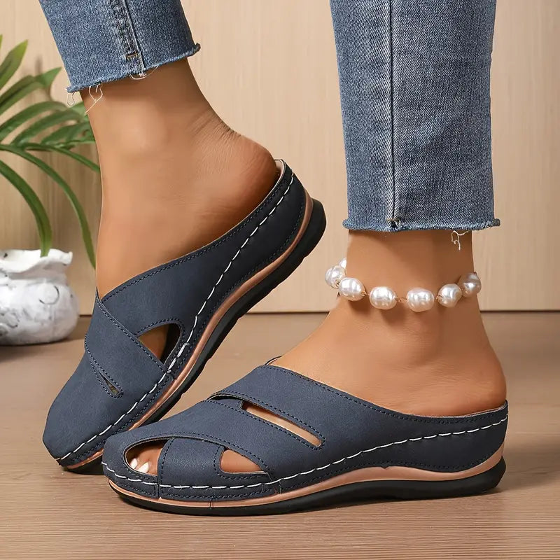 Tereza | Women’s Breathable Round Toe Sandal with Cushioning