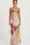 Elise Callahan | Floral Cowl Maxi Dress For Women