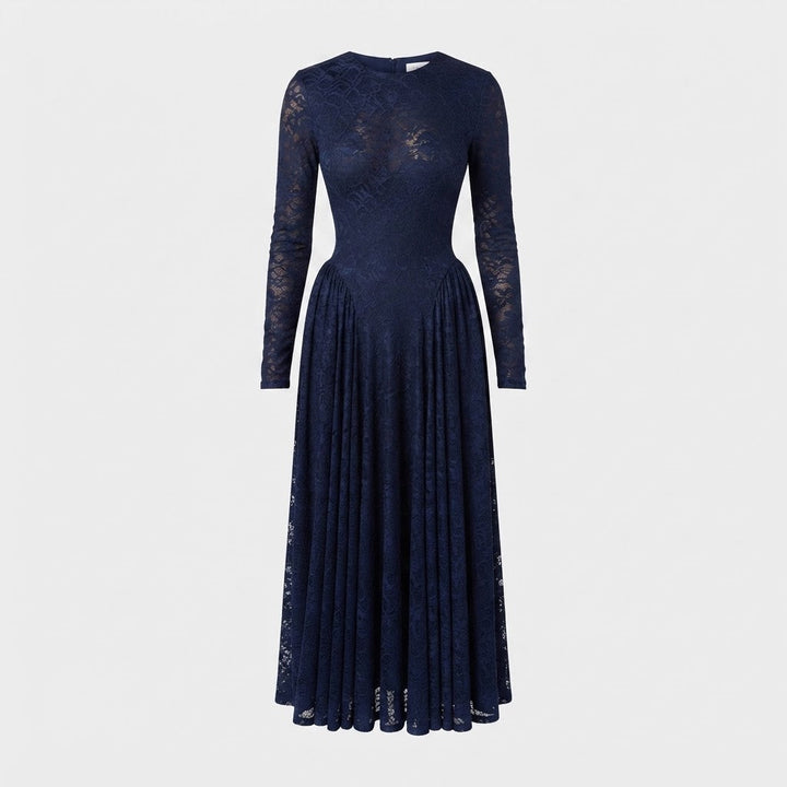 Elise Campbell | Printed Mesh Maxi Dress For Women