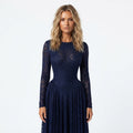 Elise Campbell | Printed Mesh Maxi Dress For Women