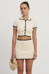 Elise Crompton | Contrast Trim Knit Co-ord Set For Women