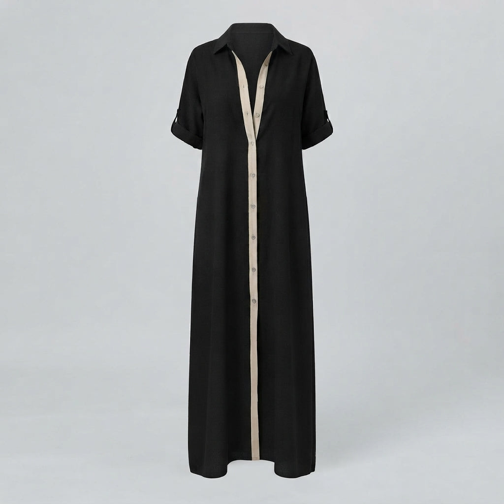Elise Turner | Relaxed Lapel Maxi Dress For Women