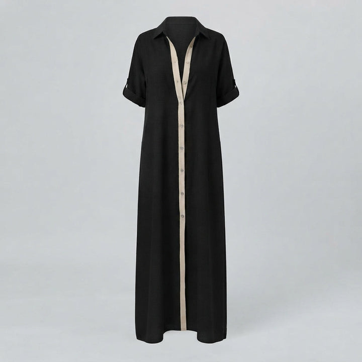 Elise Turner | Relaxed Lapel Maxi Dress For Women