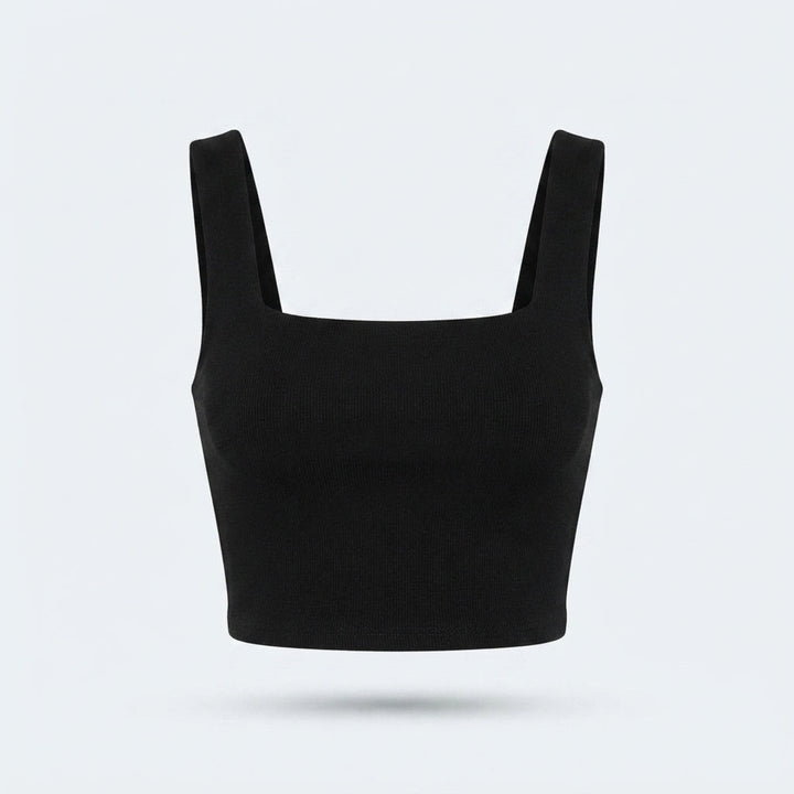 Eliza Reid | Sleeveless Square Neck Crop Top For Women