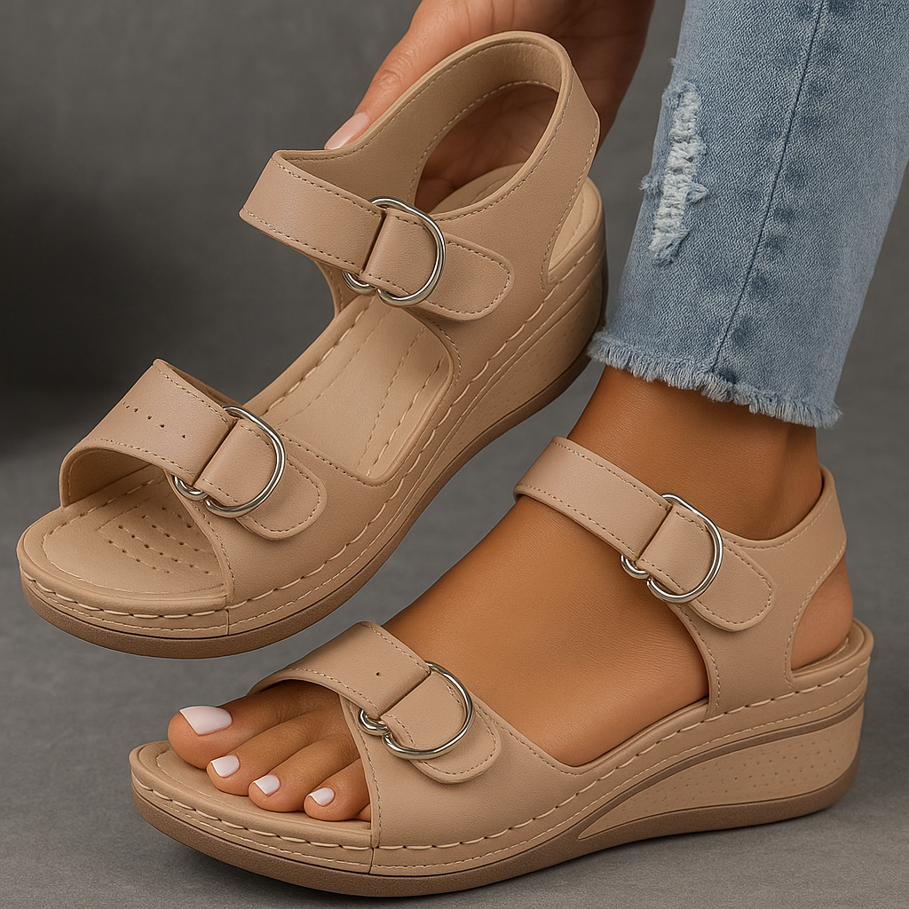 Alana | Women’s Wedge Sandals with Adjustable Straps