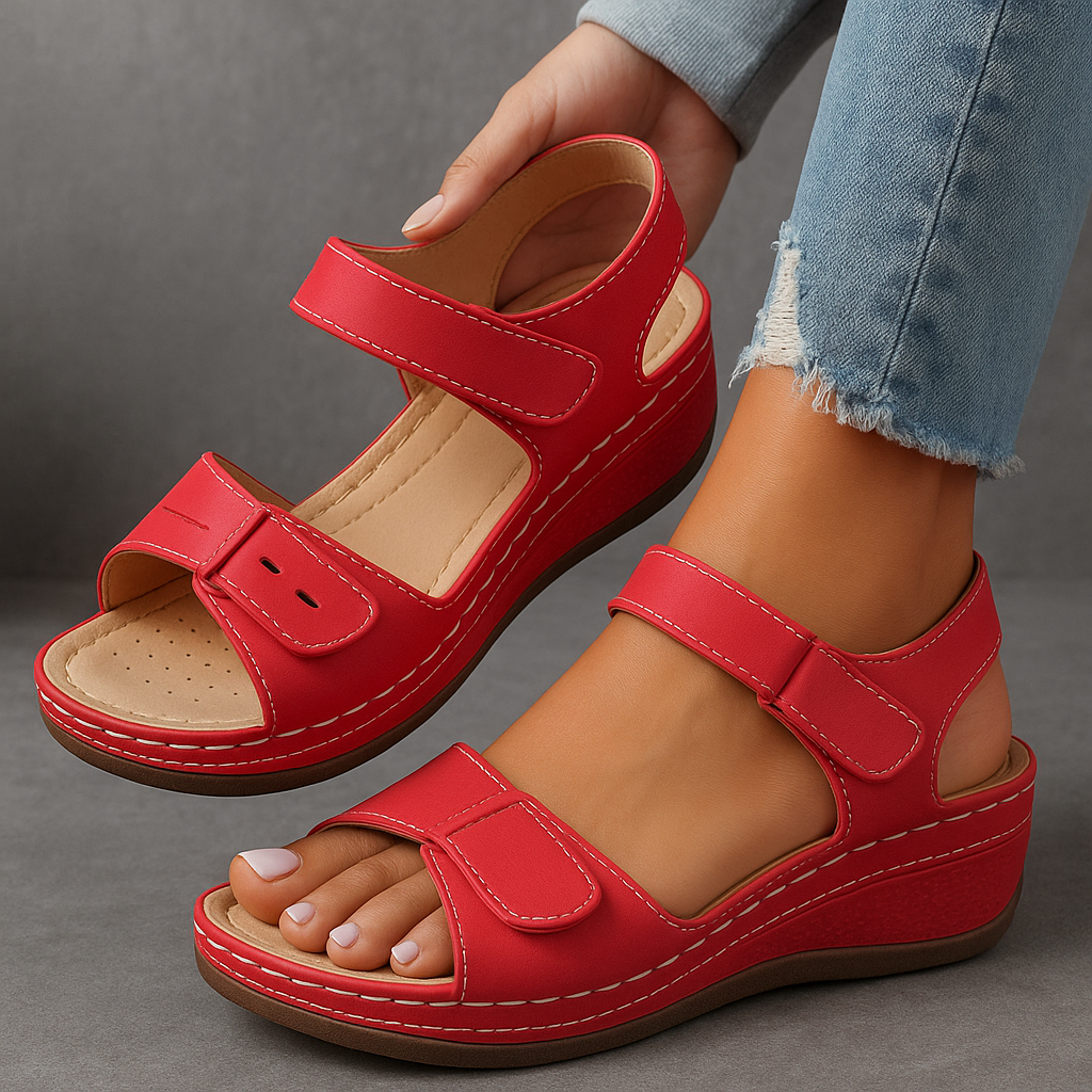 Alana | Women’s Wedge Sandals with Adjustable Straps