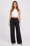 Elsie Coleman | Linen Blend Wide-Leg Trousers For Women