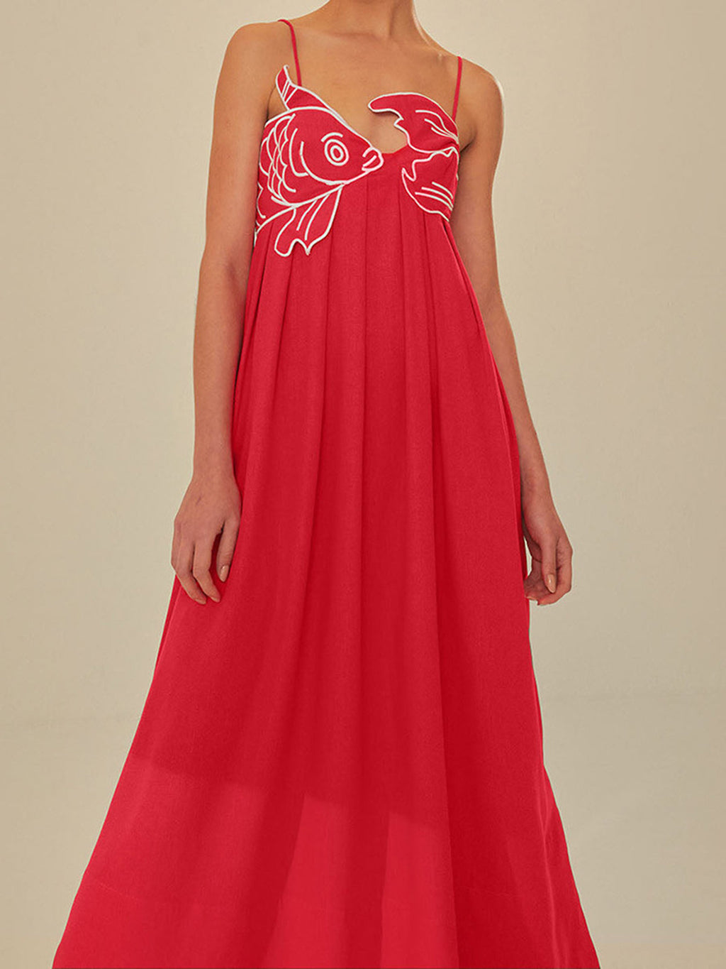 Koi | Women’s Embroidered Maxi Dress with Spaghetti Straps