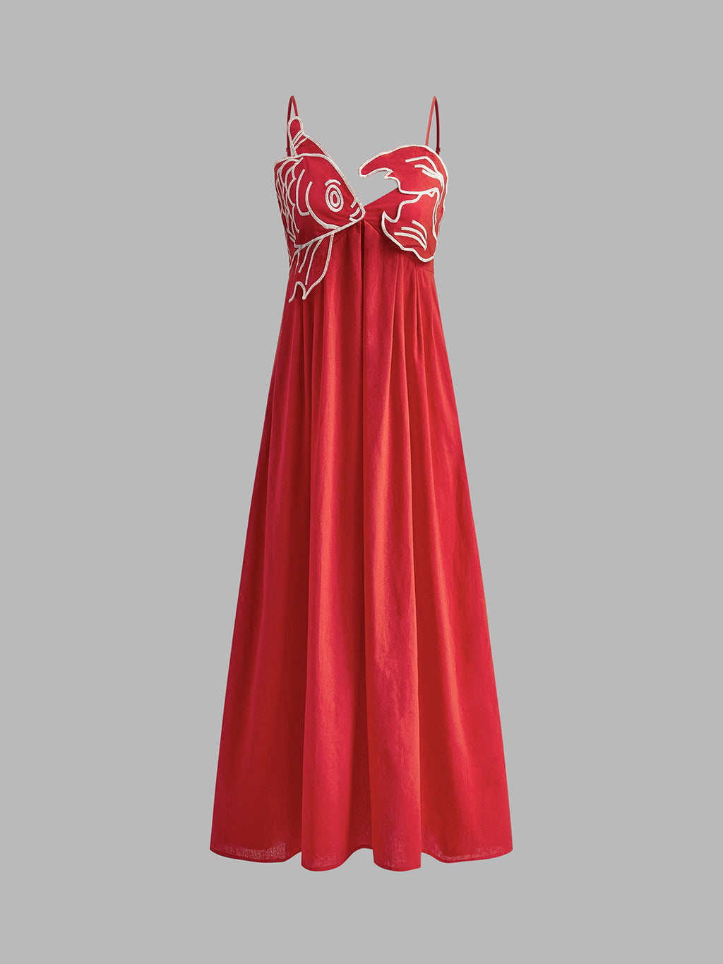 Koi | Women’s Embroidered Maxi Dress with Spaghetti Straps