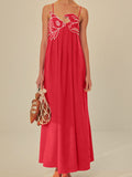 Koi | Women’s Embroidered Maxi Dress with Spaghetti Straps
