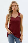 Erin Doyle | Ribbed Ring Detail Tank Top For Women