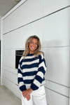 Esperanza | Women's Striped Long Sleeve Sweater