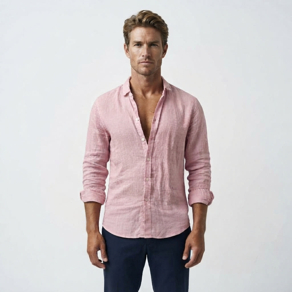 Ethan Bennett | Linen Button-Down Shirt For Men