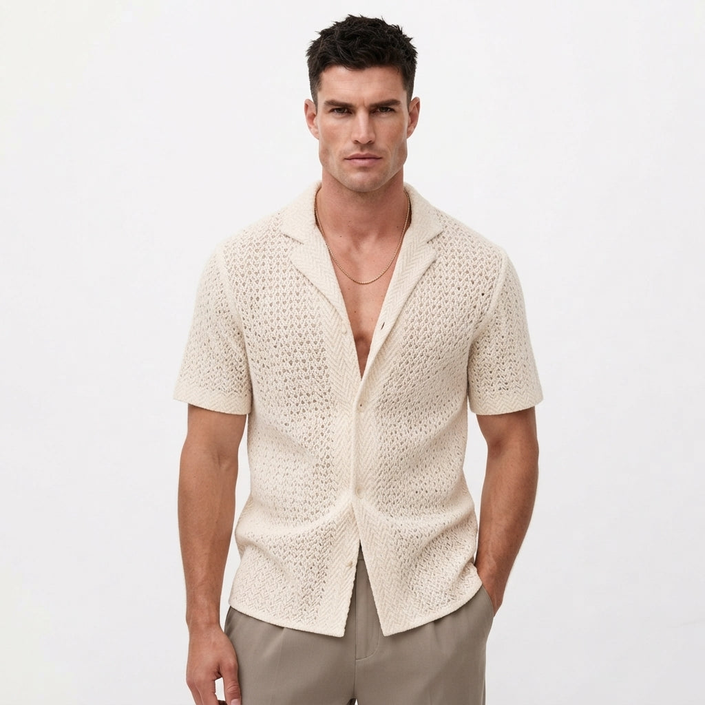 Ethan Robertson | Summer Knit Shirt For Men