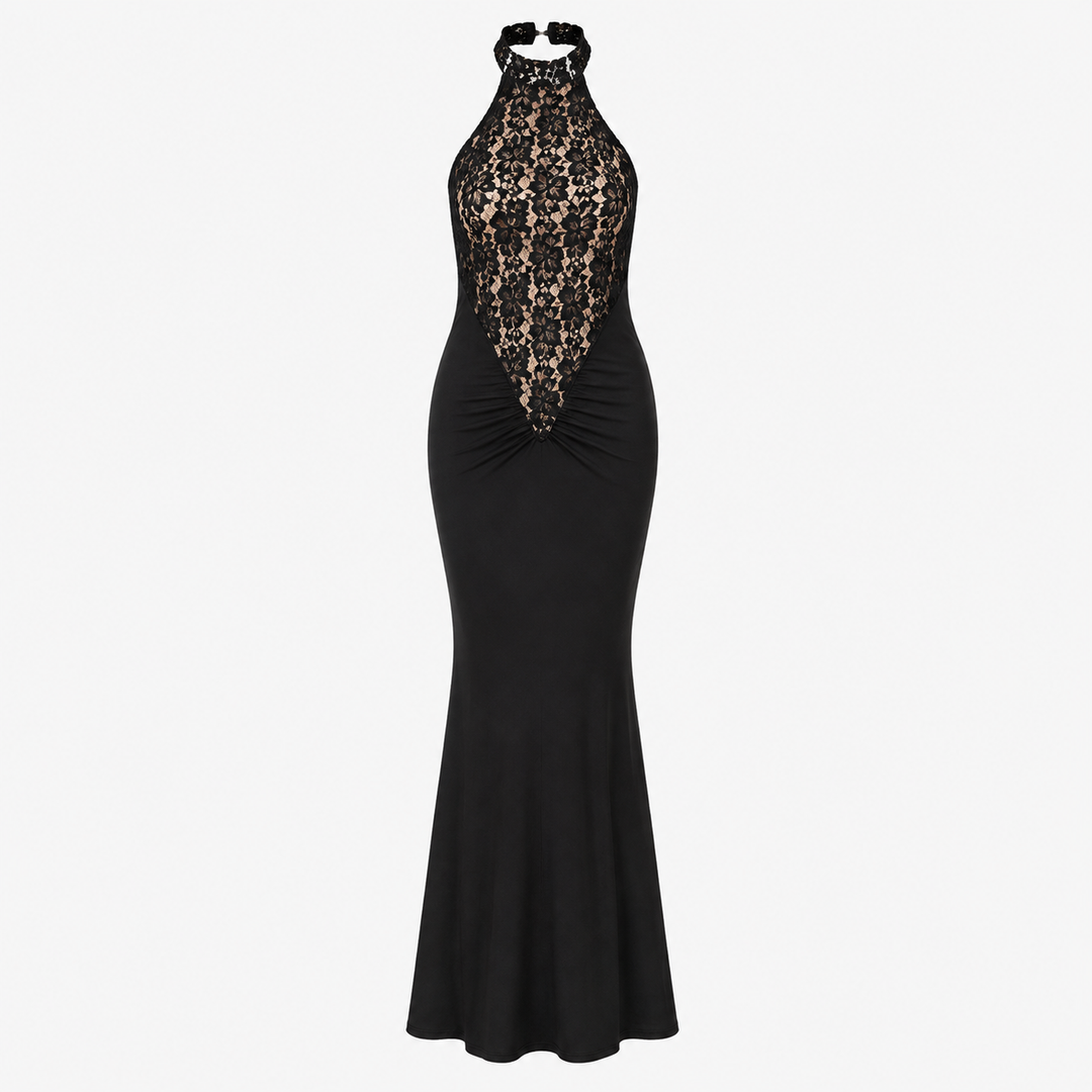 Evie Sharpe | Lace Halterneck Maxi Dress For Women