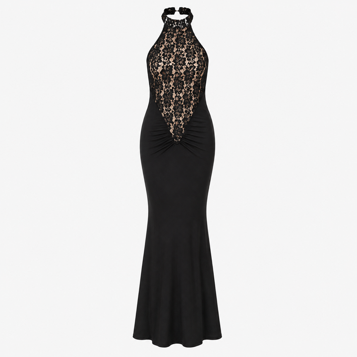 Evie Sharpe | Lace Halterneck Maxi Dress For Women