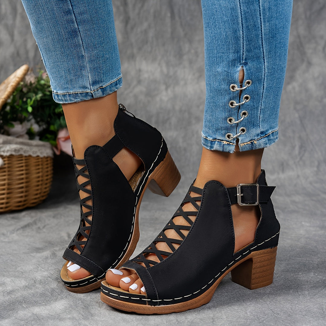 Nessa™ | Lattice-Heel Sandals