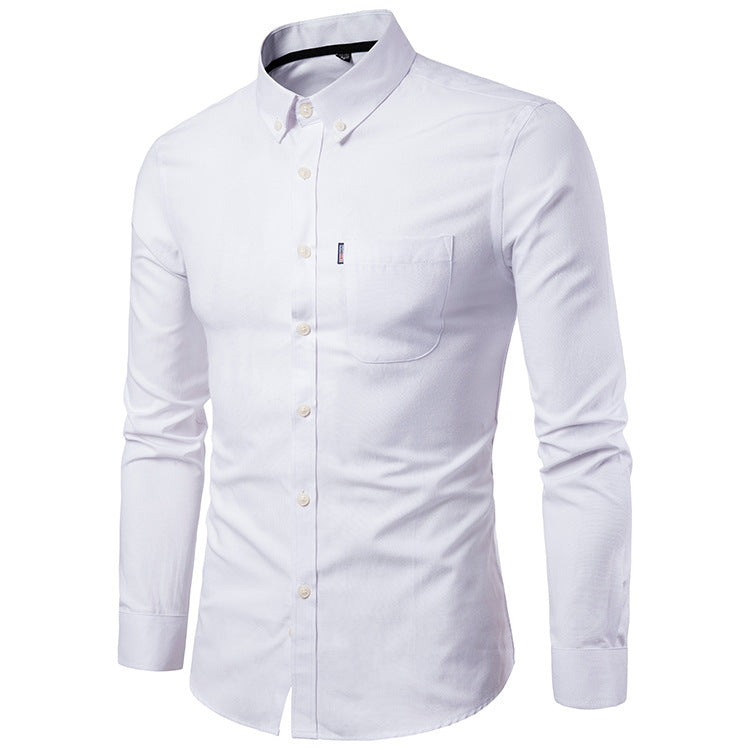 James Mitchell | Slim Fit Long Sleeve Dress Shirt For Men