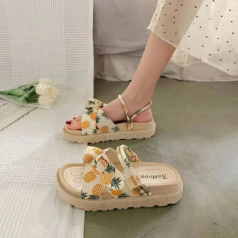 Alice Brown | Bow-Detail Platform Sandals For Women