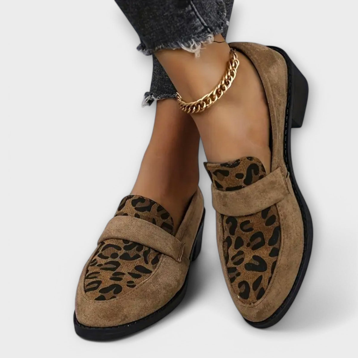 Leopard | Women’s Leopard Print Loafers with Cushioned Insole
