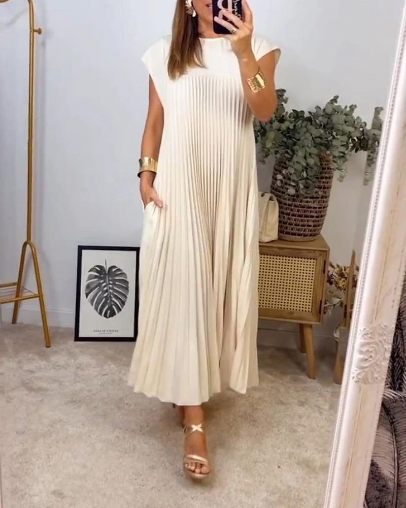 Gwendoline | Women’s Pleated Maxi Dress with Flowing Silhouette