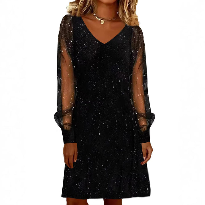 Tara Middleton | Cocktail Dress With Sheer Sleeves For Women